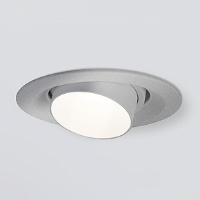 Встраиваемый светодиодный светильник с регулировкой угла освещения 9919 LED 10W 4200K серебро