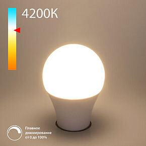 Светодиодная диммируемая лампа Dimmable 9W 4200K E27 (А60) BLE2777