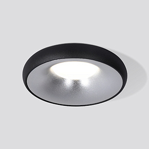Встраиваемый точечный светильник 118 MR16 серебро/черный